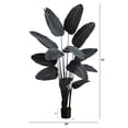thumbnail image 3 of Nearly Natural Travelers Palm Artificial Halloween Tree - 6' - Black, 3 of 4