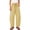 Yellow, variant on Inleife Women's Gingham Checkered Relaxed Pants Drawstring Elastic Waist Lounge Trousers with Pockets
