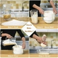 thumbnail image 3 of 10pcs Nut Milk Bags, Reusable Fine Mesh Cheesecloth Bags, Almond Milk Strainers for Soy Yogurt Cold Brew Coffee Tea Juice, Beige, 3 of 8