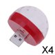 thumbnail image 1 of Lámpara DJ Portátil LED Baoblaze 4 Piezas Rojo, 1 of 8
