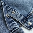 thumbnail image 6 of KIDSCOOL SPACE Baby Denim Jacket,Little Toddler Kids Simple Design Stretch Jean Coat,Light Blue,2-3 Years, 6 of 6