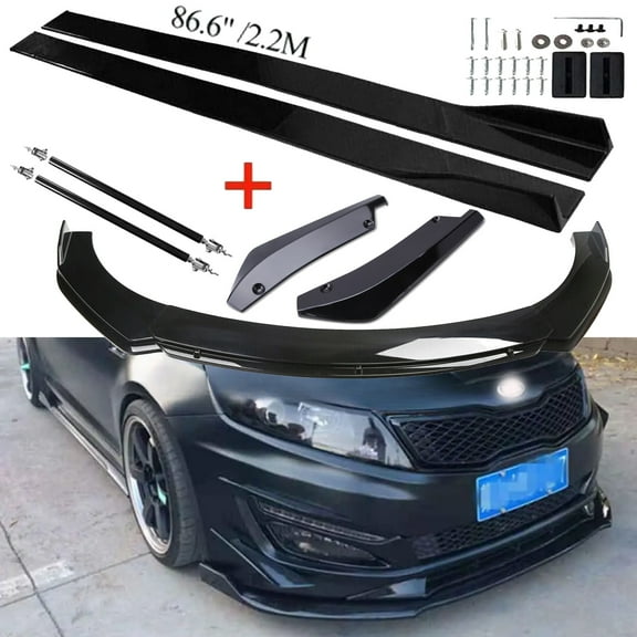 For Kia Optima 2010-2020 Front Bumper Lip Spoiler Side Skirts Rear Lip