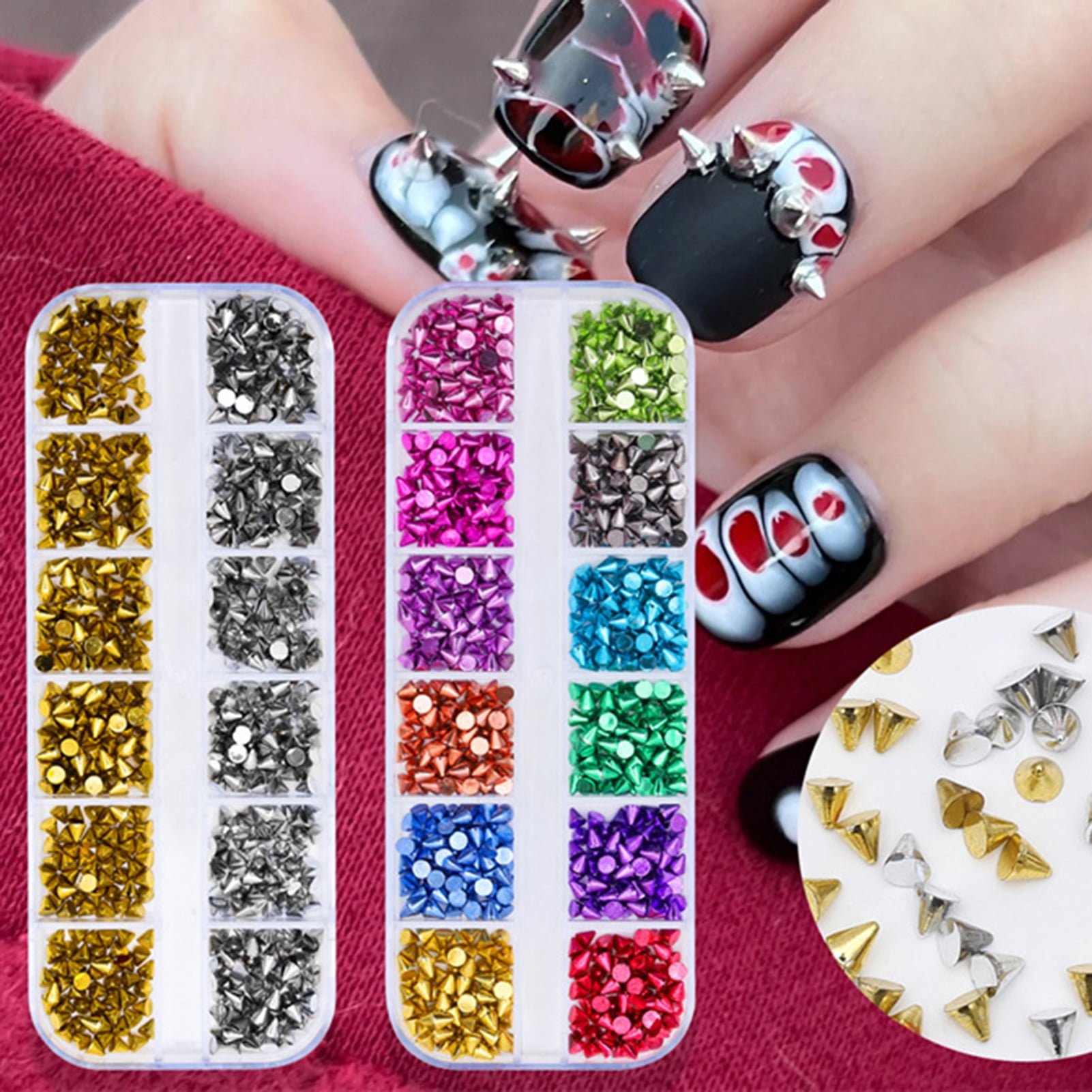 Nail Rhinestones Beads Studs Crafts Gems Stones Pearl 3D Nail Art  Decoration | eBay