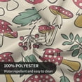 thumbnail image 6 of Cute Mushrooms and Leaves Pattern Tablecloth Round Table Cloths Washable Holiday Table Cover Decorative for Kitchen Dinner Party One Size, 6 of 6