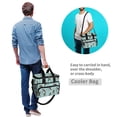 thumbnail image 4 of FORMRS Insulated Cooler Bag 24 Cans Capacity Soft Leakproof Lunch Box with Side Pockets, Swimming Otters Pattern, 4 of 7