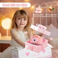 thumbnail image 3 of Kids Camera Toy, Cute Dolphin Cartoon Silicone Cover with 1080 HD, Toddler Selfie Digital Video Mini Camera for 3 4 5 6 7 8 9 10 12 Year Old Boys Girls, Christmas & Birthday Gifts, 32GB Card (Pink), 3 of 7