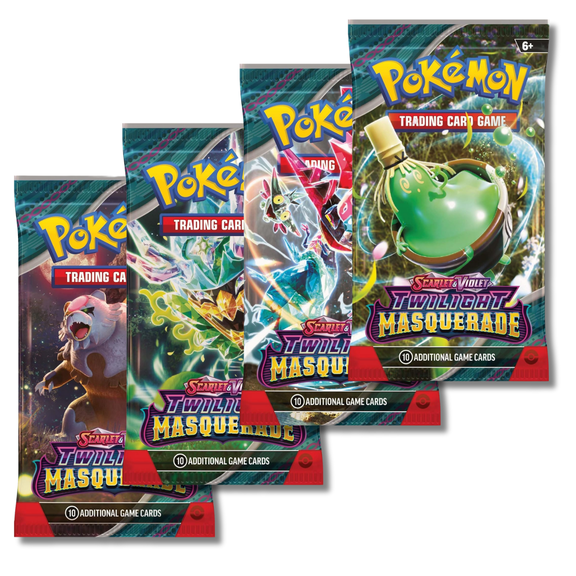 Pokemon Scarlet & Violet Twilight Masquerade 4 Booster Packs
