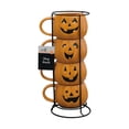 thumbnail image 6 of Way to Celebrate Halloween Pumpkin Stack Ceramic Mugs, 4-Pack, 6 of 6