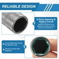 thumbnail image 3 of 2Pcs 1/2" Drive 12mm Thin Wall 6 Point Impact Socket 8" Long CR-V Steel, 3 of 7