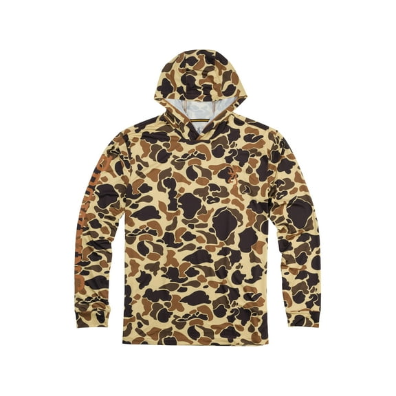 Browning Men's Hooded Sun Long Sleeve Shirt Vintage Tan Medium