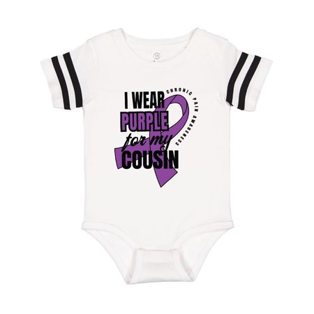 

Inktastic Chronic Pain I Wear Purple For My Cousin Gift Baby Boy or Baby Girl Bodysuit