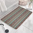 thumbnail image 3 of Boho Blue Ethnic with Star Motifs Flannel Non Slip Door Rugs,Washable Door Mats Indoor,Decorative Door Mats,Dirt-Resistant and Absorbent Doormat for Entrance,Bedroom,Kitchen,Bathroom,23.5"x16", 3 of 5