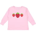 thumbnail image 3 of Inktastic Strawberries Summer Strawberry Fruit Girls Long Sleeve Toddler T-Shirt, 3 of 5
