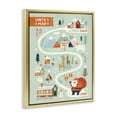 thumbnail image 4 of Stupell Industries Jolly Map Of North Pole Holiday Painting Gold Floater Framed Canvas Art Prints Wall Art, 17 x 21, 4 of 10