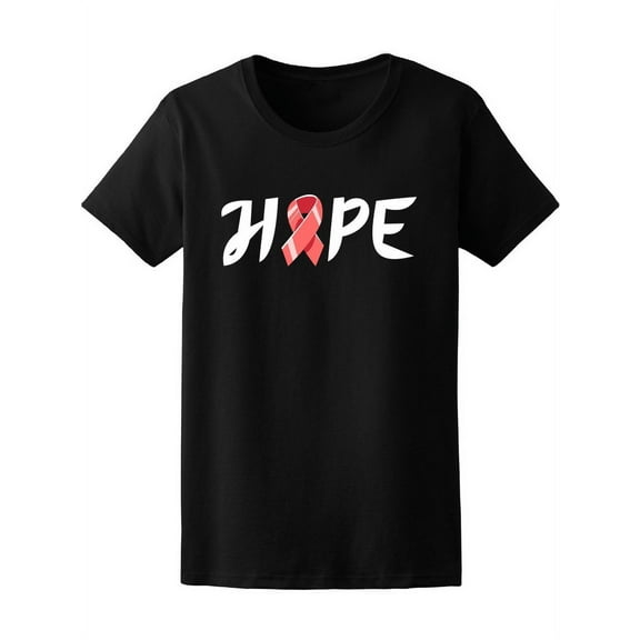 Hope Pink Ribbon Sign T-Shirt Women -Image by Shutterstock, Female x-Large