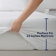 thumbnail image 6 of Mildly King Size Soft Bed Sheets Set, 1800 Thread Count, 22" Deep Pocket 4 packs, Soft Microfiber, Pure White, 6 of 6
