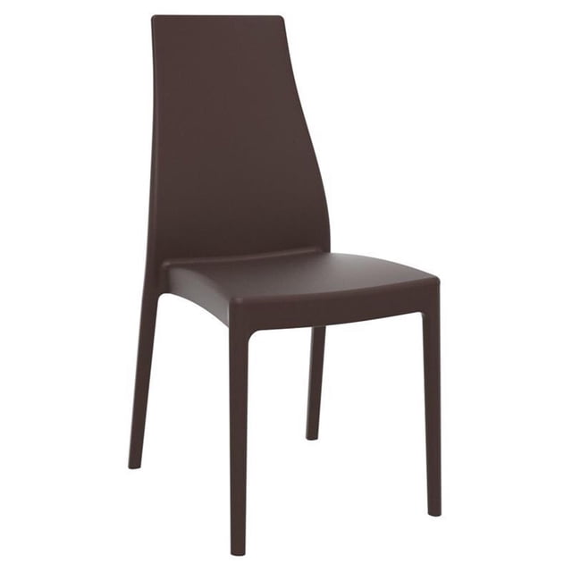 Compamia Chaise de Salle à Manger de Patio Miranda, Brun