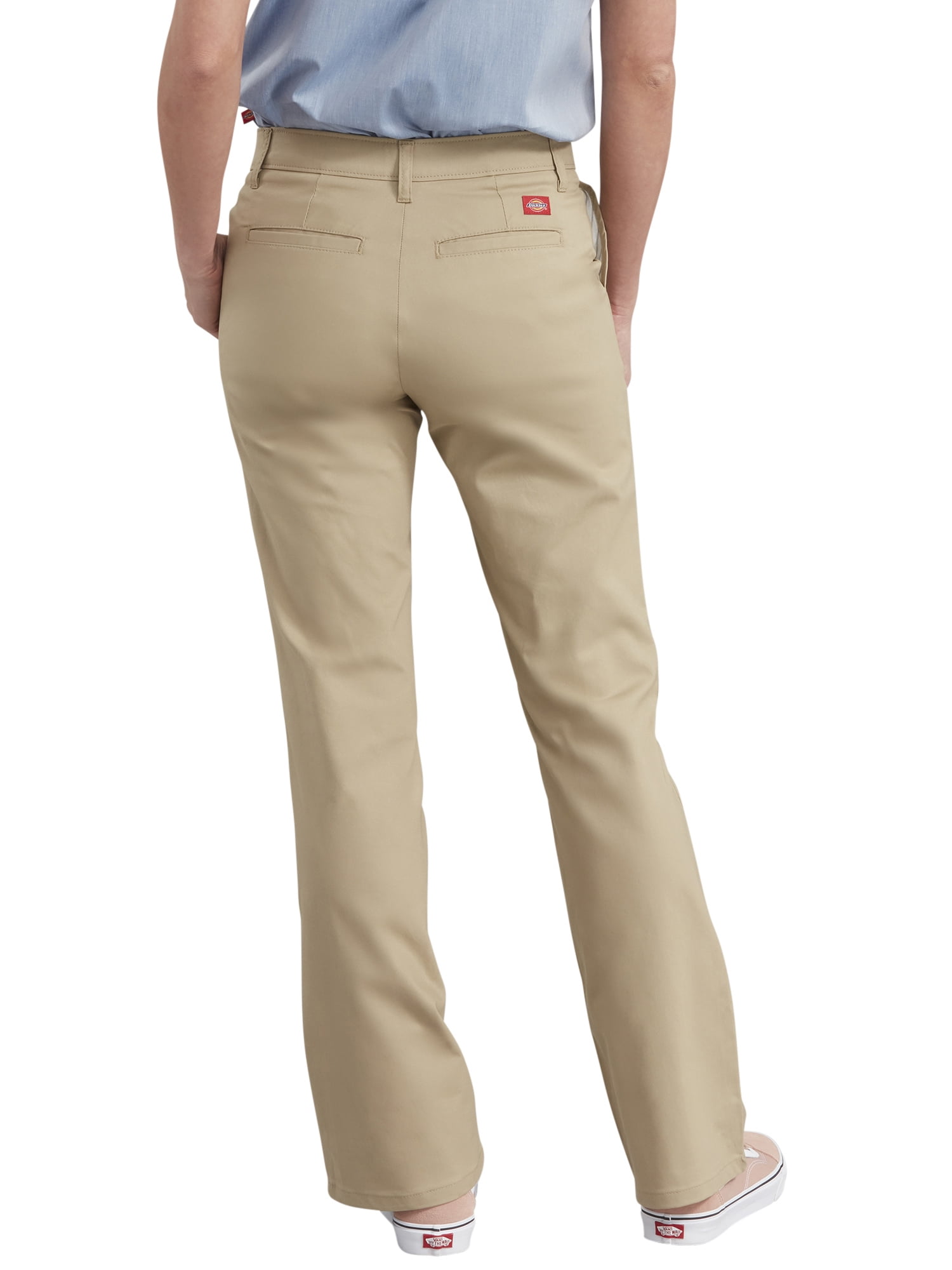 Dickies Women's Slim Fit Boot Cut Stretch Twill Pant