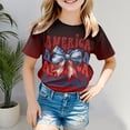 thumbnail image 2 of TZEWGL Tees For Toddler Summer Short Sleeve Crewneck Graphic Print Basic Top For Infnants size 12-13T, 2 of 4