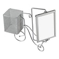 thumbnail image 1 of Lipstore Rotating Photo Frame Display Card Holder Picture Frame for Bedroom Nursery Mum With Mesh Basket, 1 of 8