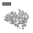 thumbnail image 3 of 200Pack Ribbon End Crimp Clamps, 6mm Stripe Texture Pinch Cord End Clasps, Silver White, 3 of 6