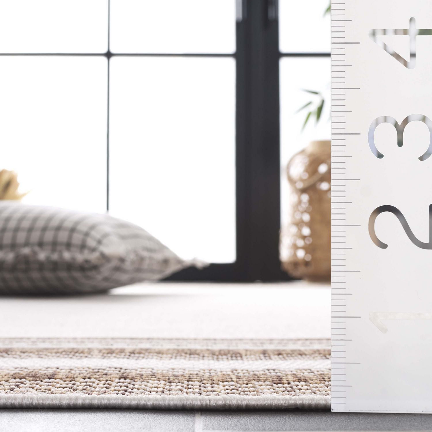 SAFAVIEH Beach House Carlie Bordered Indoor/Outdoor Area Rug