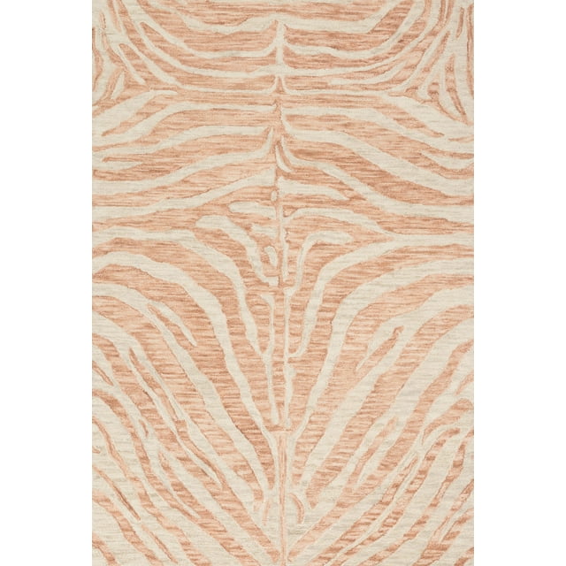 Loloi Masai Hooked Mas-01 Blush / Ivory 7'-9" X 9'-9" Rectangle