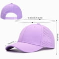 thumbnail image 3 of HCNTES Quick Dry Baseball Cap Mesh Snapback Hat Sun and Rain Protection Golf Ball Cap for Men Women Khaki, 3 of 5