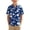 Navy, variant on qucoqpe Kids Hawaiian Shirt Short Sleeve Tropical Floral Beach Vacation Summer Short Sleeve Collared Button Pocketed Down Boys and Girls Shirts Trendy Casual Thin Comfy Tops for Teens