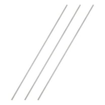 Uxcell 15.75 x 0.2" 304 Stainless Steel Solid Round Rod for DIY Craft 3Pcs