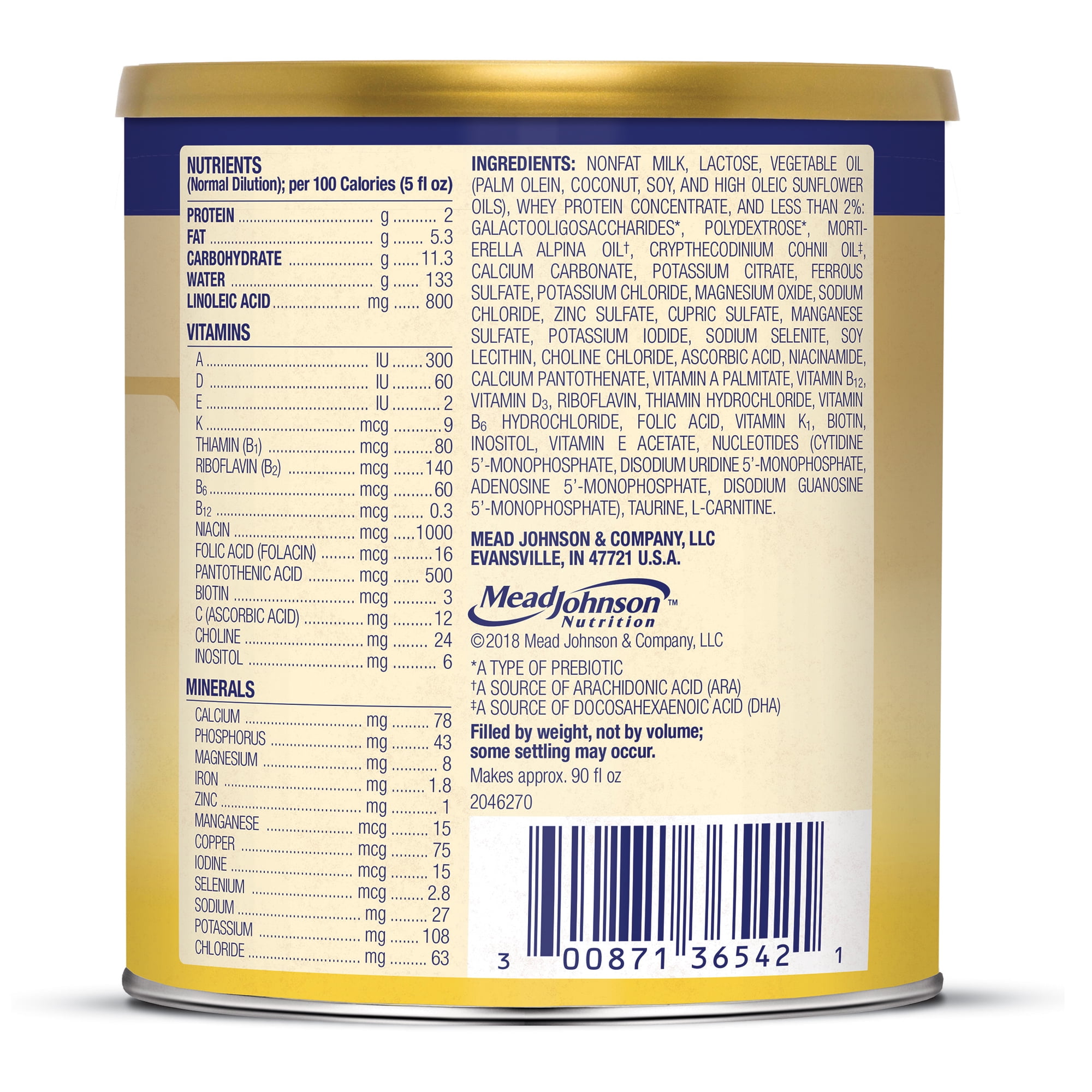 Enfamil Infant Formula, Milk-based Baby Formula with Iron, Omega-3 DHA & Choline, Powder Can, 12.5 Oz