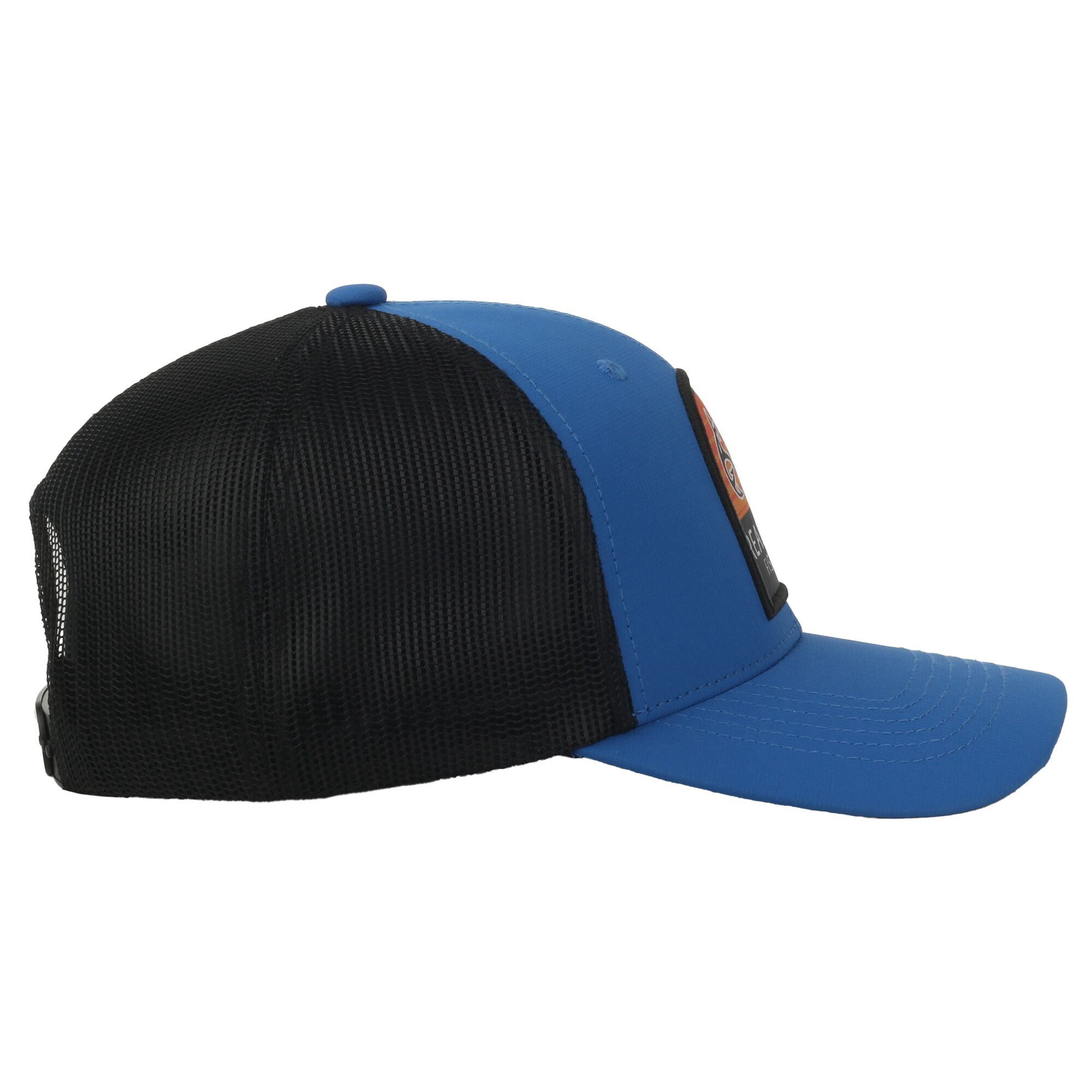 Realtree® Fishing Royal/Black 6-Panel Cap – Structured, Logo Patch, Snapback, One Size