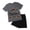 Grey, variant on Baby Boy Outfits Toddler Boys Clothes Sets Kids Summer Round Neck Print Short Sleeve Running Suit 0 6 12 18 24 Months 2T 3T Clothing Tracksuit T-shirt Tops Shorts School Wear 2-Piece