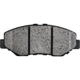 thumbnail image 6 of DAMAIJOY 8pcs Disc Brake Pad Kit Set Front Rear Side Semi Metallic Low Ceramic Slotted for Honda for Accord 2.4L 2008-2010 Includes Shims and Hardware Pro-Line Series 16570029, 6 of 10