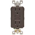 thumbnail image 1 of Leviton Mfg R00-GFNT1-00K 15A Outlet GFCI Self Test - 120V- Brown, 1 of 3