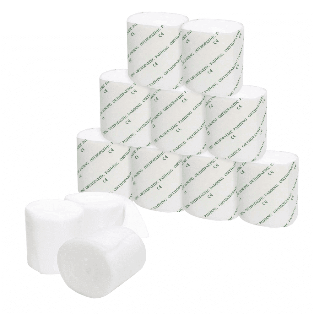 Cast Padding 12 Rolls 3” x 12ft, Individually Wrapped, Undercast Padding, Gauze Bandage for Halloween Wrap Bandage Art Projects, Body Casts, Mask Making, Hobby Craft, Wound Care, Orthopedic