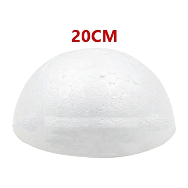 Boule Ronde Solide en Mousse de Polystyrène Vierge pour Bricolage de Mariage