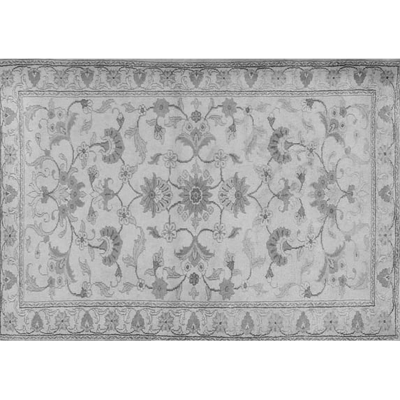 Ahgly Company Indoor Rectangle Persian Gray Traditional Area Rugs, 6' x 9'