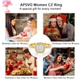 thumbnail image 7 of APSVO 18K Gold Plated Rings for Women Stackable CZ Non Tarnish Thumb Eternity Promise Wedding Band Engagement Rings Birthday Graduation Mothers Day Jewelry Gifts Her Girlfriend Wife Adults Teen Ideas, 7 of 7