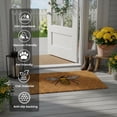 thumbnail image 2 of Abbott Doormat Durable Natural Coco Coir Doormat, Weather Resitant Mat Outdoor & Indoor Entrance, Home Decor Large Doormat, 18x30", Bee & Honeycomb, 2 of 6