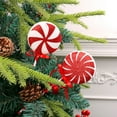 thumbnail image 6 of AUDeals Glitter Peppermint Candy Christmas Ornaments 8.26 Inch Large Lollipop Decor for Tree, Vase Filler, Holiday Home Arrangement, 6 of 7