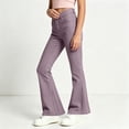thumbnail image 4 of DJDLJWCJ Teen Girls School Uniform Pants Wide Leg Solid Color Flare Pants Stretch Soft Pull On Casual Pants Multicolor Size 11, 4 of 6