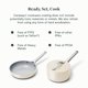 thumbnail image 4 of Juego de mini utensilios de cocina Caraway - Sartén de cerámica antiadherente (1.05 qt, 8") Cacerola para salsa (1.75 qt) y estante de almacenamiento - No tóxico, libre de PTFE y PFOA - Apto para horn, 4 of 5