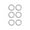 Silver, variant on Yunhgft 6 Pieces Spring Gate O Rings Metal Spring Rings Spring Rings Round Carabiner for Silver