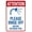 Warning Sign 3, variant on Please Rinse Off Before Entering - 8"x12" Reflective Aluminum Metal Sign with Symbol, Indoor Outdoor Warning Signage