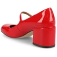 thumbnail image 5 of Journee Womens Okenna Low Heel Square Toe Pumps, Widths Available, 5 of 9