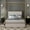 Beige+Gold, variant on Wood Canopy Bed Frame King Size/Mattress Foundation with Wood Slats Support/No Box Spring Needed/Easy Assembly/Natural