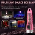 thumbnail image 3 of Torche Rechargeable USB Mini à Main avec Lumière UV Rouge, Bleue - 12 Modes Lampe de Survie d'Urgence, 3 of 5
