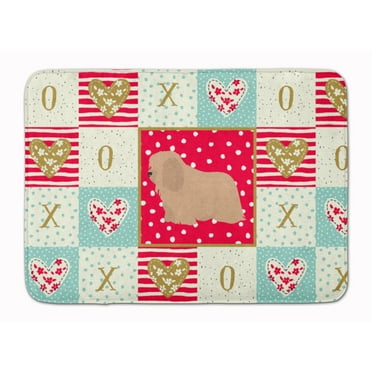 Coton de Tulear 1 Love Machine Washable Memory Foam Mat Red