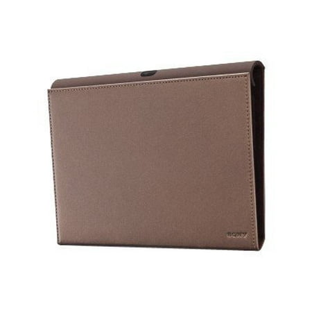 Sony SGP CV1 - Protective cover for tablet - genuine leather - brown - 9.4" - for Tablet S